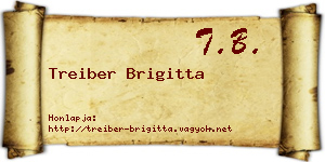 Treiber Brigitta névjegykártya
